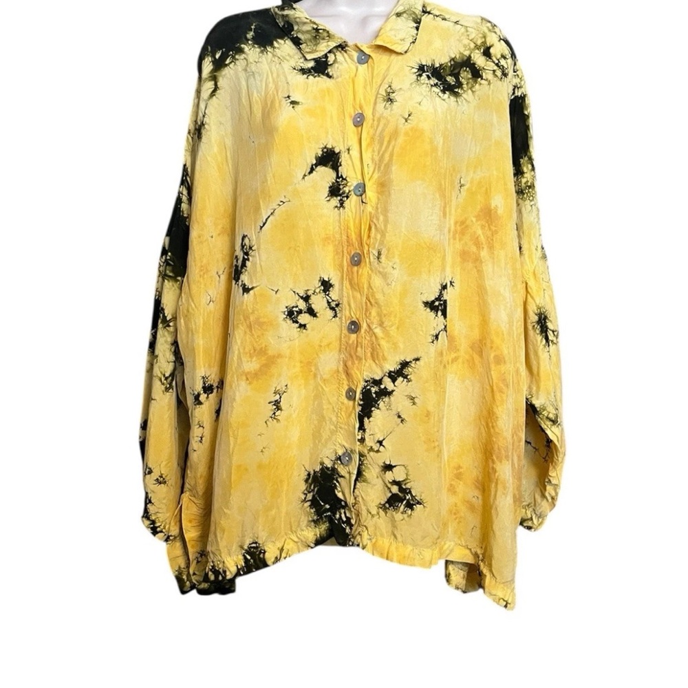 Eleven Stitch Design Women’s Cupramonium Rayon Button Up Shirt XL